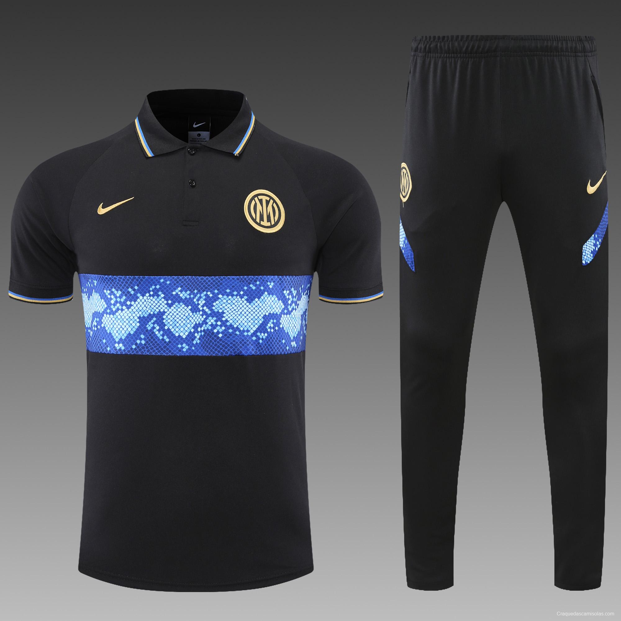 Inter Milan POLO kit black and blue pattern(not supported to be sold separately)