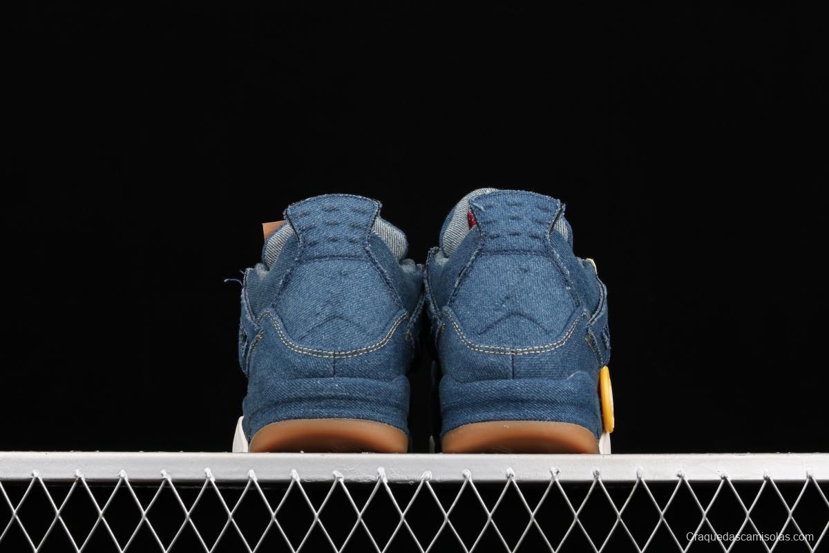 Levi's x Air Jordan 4 Denim Reeves co-signed cowboy blue AO2571-401