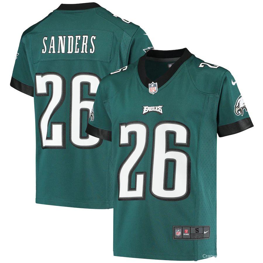 Youth Miles Sanders Midnight Green 2020 Player Limited Team Jersey