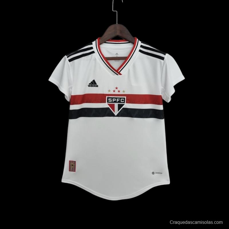 22/23 São Paulo Woman Home  Soccer Jersey