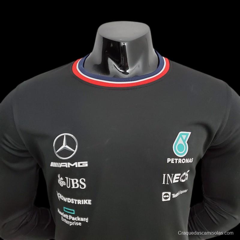 F1 Formula One 2022 Mercedes Long Sleeve Black 