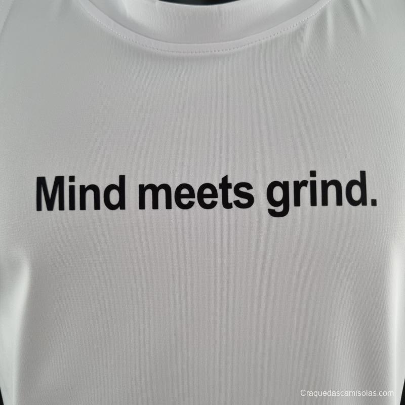 2022 Nike White Vest Shirts "Mind Meets Grind "#K000194