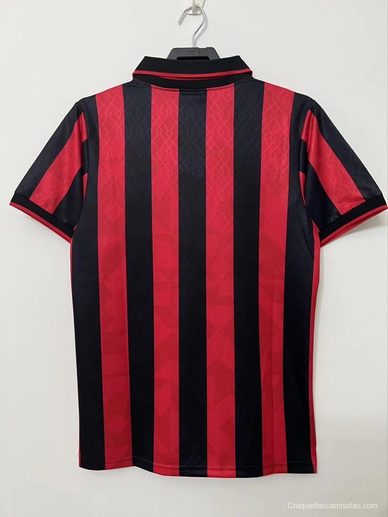 Retro 95/96AC Milan Home Soccer Jersey