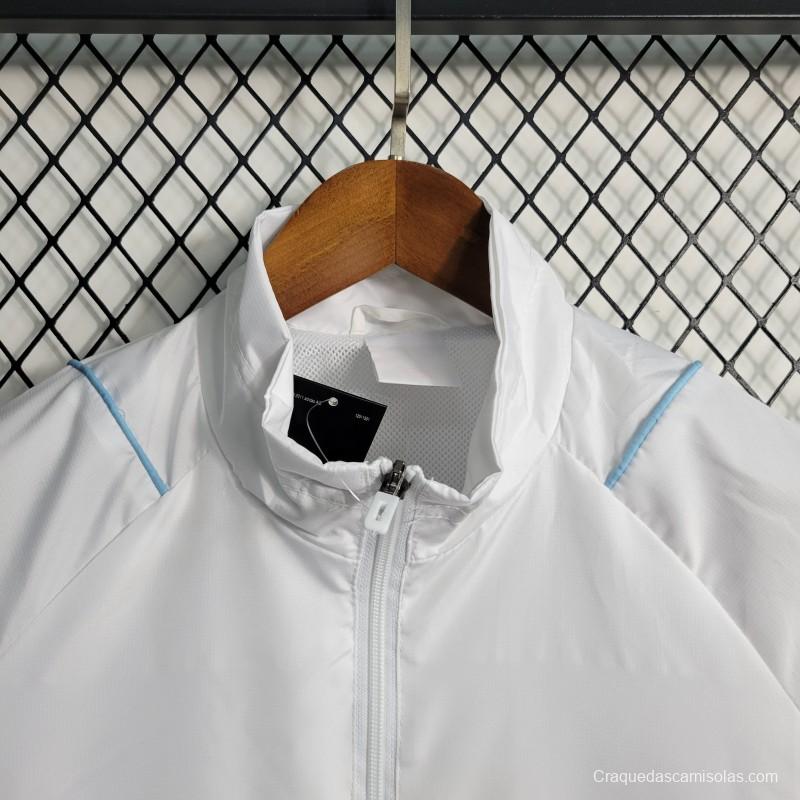 23-24 Juventus White Windbreaker