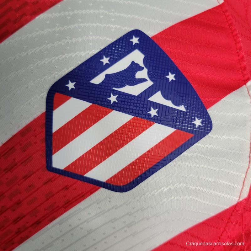 Player Version 23-24 Atletico Madrid Home Jersey