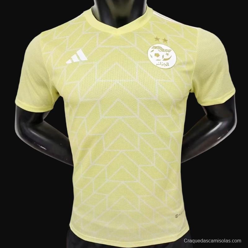 Player Version 23/24 Algeria Away Yellow Jersey