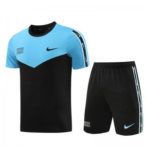 23/24 NIKE Black/Blue Short Sleeve Jersey+Pants