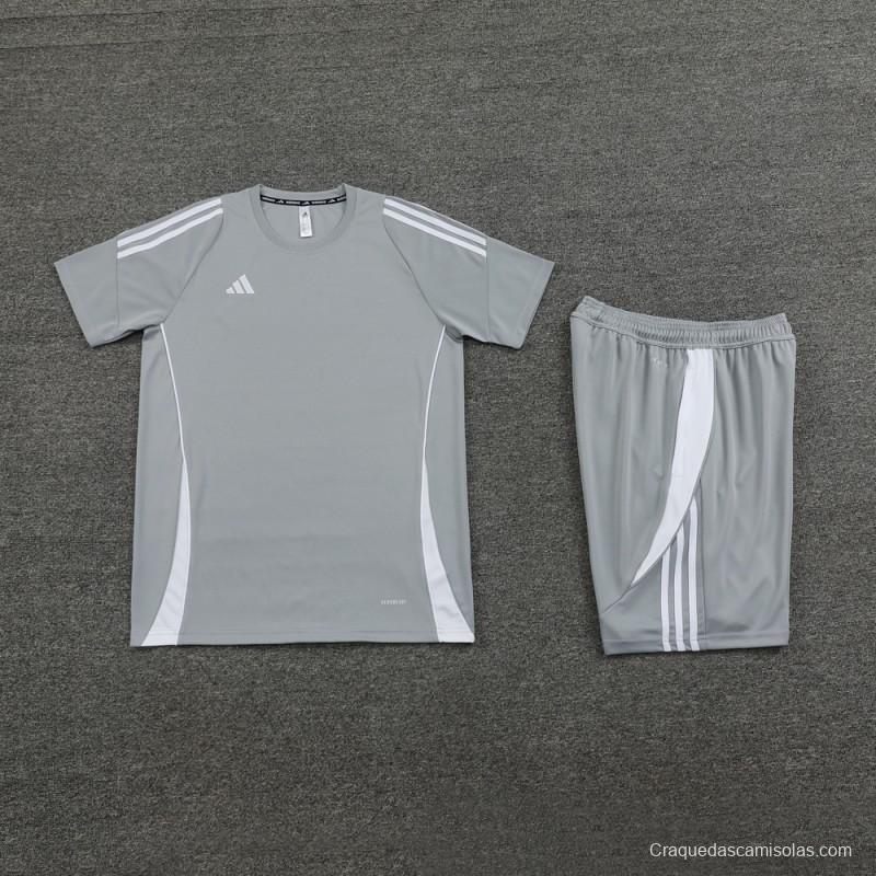 2024 Adidas Grey Short Sleeve Jersey+Shorts