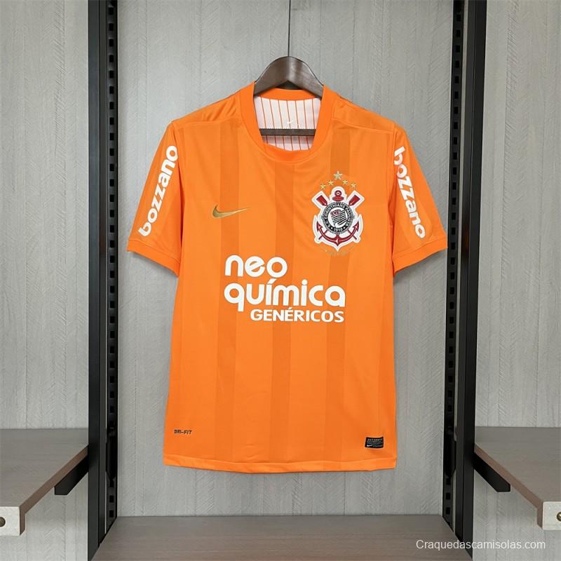 2010 Retro Corinthians Goalkeeper Orange Jersey S-XXXXL