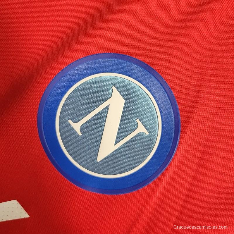 23/24 Napoli Red pre-Match Jersey